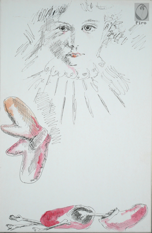 drawing - disegno al tratto di Piro